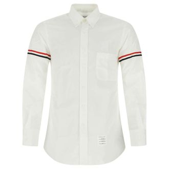 Thom Browne Button Down Stripe Sleeve Shirt