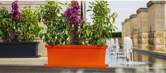 Monacis Jardineras de polímero Monacis con acabado terracota de 100 cm (100x47x38h)