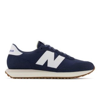 New Balance Unisex 237 en Azul, Gamuza/Malla, Talla 40.5