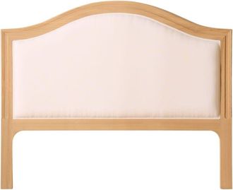 Wabi Home Cabecero de cama tapizado de madera maciza de sungkai 160