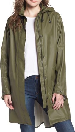 Ilse Jacobsen Hooded Raincoat in Army at Nordstrom, Size 10 Us