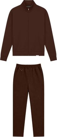 Black Bananas Zipped Flex Suit - Heren - Jumpsuits - Bruin - S - Polyester - Jumpsuits & Playsuits