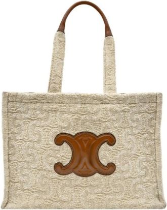 Celine Pre-owned Tote Bags, female, Beige, Size: ONE SIZE Pre-owned Vintage Tote Bag