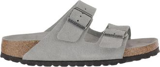 Birkenstock Arizona Suede - Heren - Sandalen - Grijs - 43 EU - Leer - Schoenen