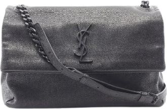 Saint Laurent Pre-owned West Hollywood Monogram Lederen Schoudertas - Dames - Vintage Schoudertas - Zwart - ONE Size - Leer - Vintage