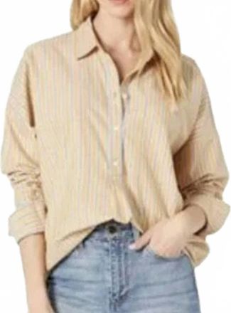Joie Selinde Long Sleeve Button Up In Dusty Gold