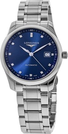 Longines Master Collection Automatic 40mm Blue Diamond Dial Stainless Steel Mens Watch L2.793.4.97.6