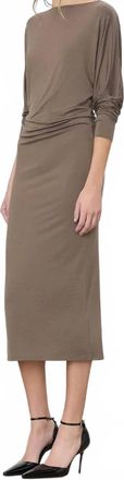 &Eacute;terne Aspen Midi Dress In Mushroom