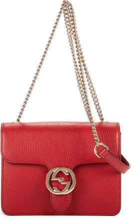 Gucci Small Interlocking GG Chain Crossbody Schoudertas