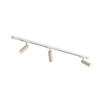 QAZQA Qazqa Sistema De Iluminaci&oacute;n De Riel Moderno Con 3 Focos Blanco