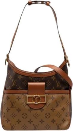 Louis Vuitton Pre-owned Dauphine Hobo - Dames - Vintage Schoudertas - Bruin - ONE Size - Leer - Vintage