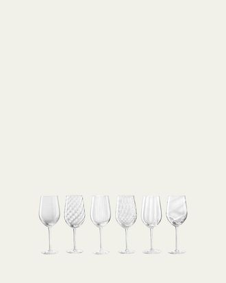 NasonMoretti Tolomeo Assorted White Wine Glasses, Set of 6