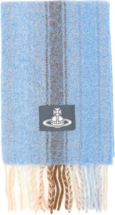 Vivienne Westwood Striped Logo-patch Scarf