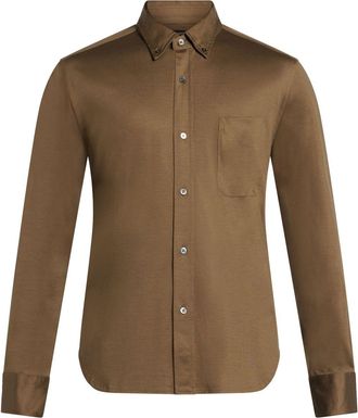 Tom Ford Camicia a maniche lunghe - Marrone