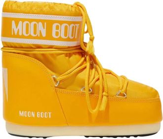 Moon Boot Moon Boot, Winter Boots, female, Yellow, Size: 5 US Icon Low Nylon Winter Boots