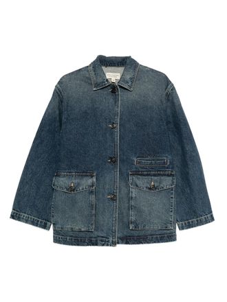 Nili Lotan flap-pocket jacket - women - Cotton - M - Blue