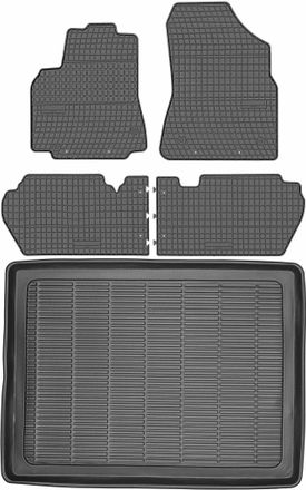 OEM Peugeot Partner Ii Kombivan De 2008-2018 Set - Alfombrillas Goma + Maletero