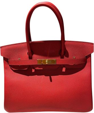 Herm&egrave;s Birkin 30 Retourne in Rouge Tomate Epsom Leather with Gold Hardware