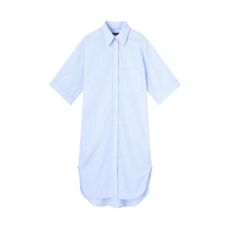A.P.C. Shirt Dresses, female, Blue, Size: M Chiara Dress