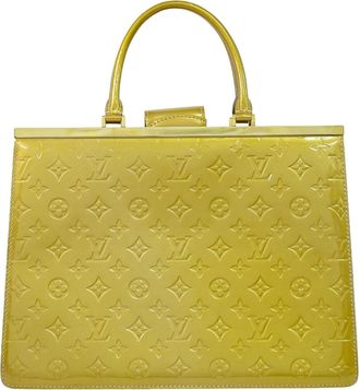Louis Vuitton Deesse Monogram Vernis Beige Leather Handbag (Pre-Owned)