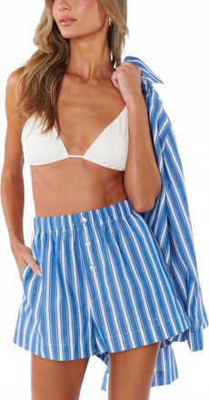 Show me your Mumu Max Boxer Short In Coastal Blue Stripe