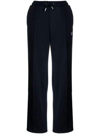 MCM Essential logo-embroidered terry track pants - women - Polyester/Polyester/Elastane/Cotton - M - Blue