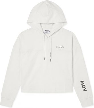 Freddy Felpa boxy cropped donna con cappuccio Freddy MOV