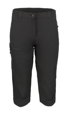 Icepeak Caprihose ICEPEAK BEATTIE, Damen, Gr. 48, N-Gr, basic schwarz, Obermaterial: 90% Polyester, 10% Elasthan, normal, Hosen Caprihose, wasserabweisend, mi