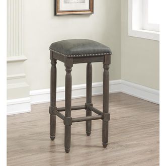 American Woodcrafters Bronson 26 Backless Stool - Driftwood