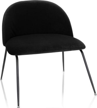 hjh OFFICE Silla de tela negro