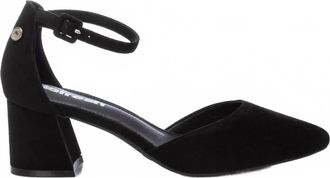 Xti Womens Pointy Toe Heeled Shoes In Black