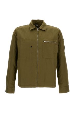 C.P. Company Oversized Organic Gabardine Zip-Up Shirt
