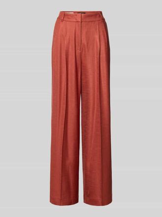Marc Cain Wide Fit Hose aus Viskose-Elasthan-Mix in Rostrot, Gr&ouml;&szlig;e 34