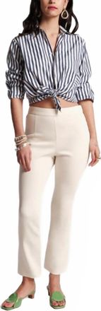 Frances Valentine Quincy Stretch Pants In Cream