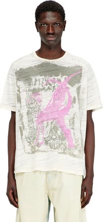 Diesel T-shirt with graphic print - T-Shirts - Man - White