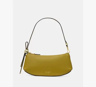 Kate Spade New York Womens Loop Mini Bag in Green | Pebble Leather