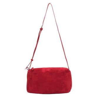 Estro & Luminara Velour Crossbody Bag - female - Estro - Cross Body Bags - Red - ONE SIZE - Bags