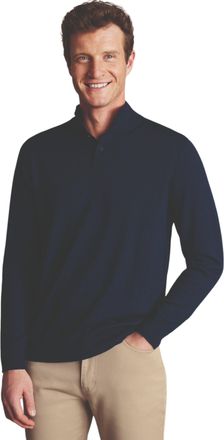 CHARLES TYRWHITT Pure Merino Button Neck Sweater