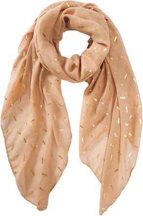Heekpek Women Ladies Long Scarf Wrap Shawl Fashion Butterfly Bird Print Lightweight for Autum Spring,Khaki+dragonfly,180cm