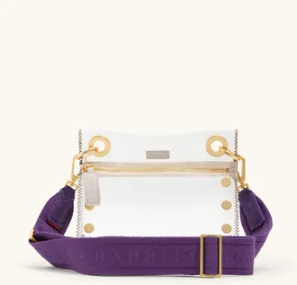 Hammitt Hammitt Webbing Crossbody Strap Game Day Purple Brushed Gold