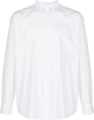 Osklen long-sleeve cotton shirt - men - Cotton - GG - White