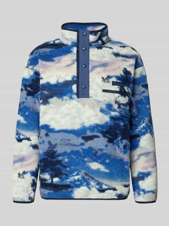 Columbia Regular Fit Pullover mit Logo-Patch in Marine, Gr&ouml;&szlig;e XXL