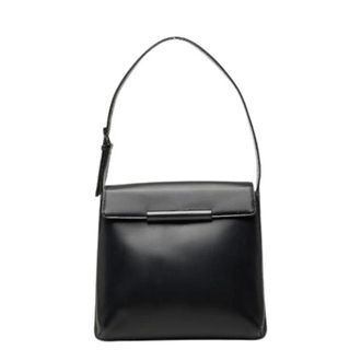 Givenchy Pre-owned Leren Schoudertas - Dames - Pre-owned - Zwart - Maat: ONE Size Leer