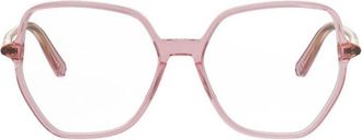 Dior Square Full Rim Eyeglasses - Red