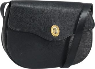 Dior Pre-owned Cross Body Bags, female, Black, Size: ONE SIZE Pre-owned Vintage cd logo shoulder bag