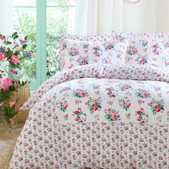 Cath Kidston Icon Floral Multi Duvet Cover Set Double Bedding Set