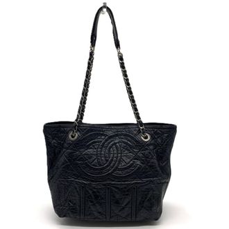 Chanel Black Shoulder Bag Tote Bag (Pre-Owned)