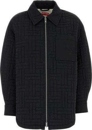 Kenzo Weave Quilted Blouson - Dames - Zomerjassen - Zwart - M - Nylon - Jassen