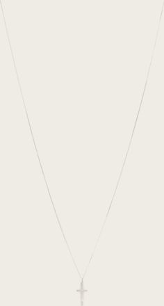 AllSaints Main: 100% Sterling Silver Gabe Large Chain Cross Necklace, Size: One Size