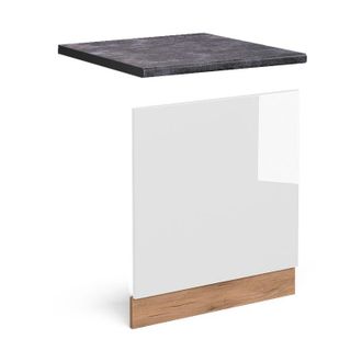 Vicco Panel Frontal R-line, Blanco Alto Brillo, 60 Cm, Et Antracita